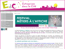 Tablet Screenshot of entreprises-dans-la-cite.fr